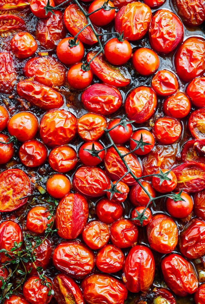 David Moon's Blistered Brunch Tomatoes